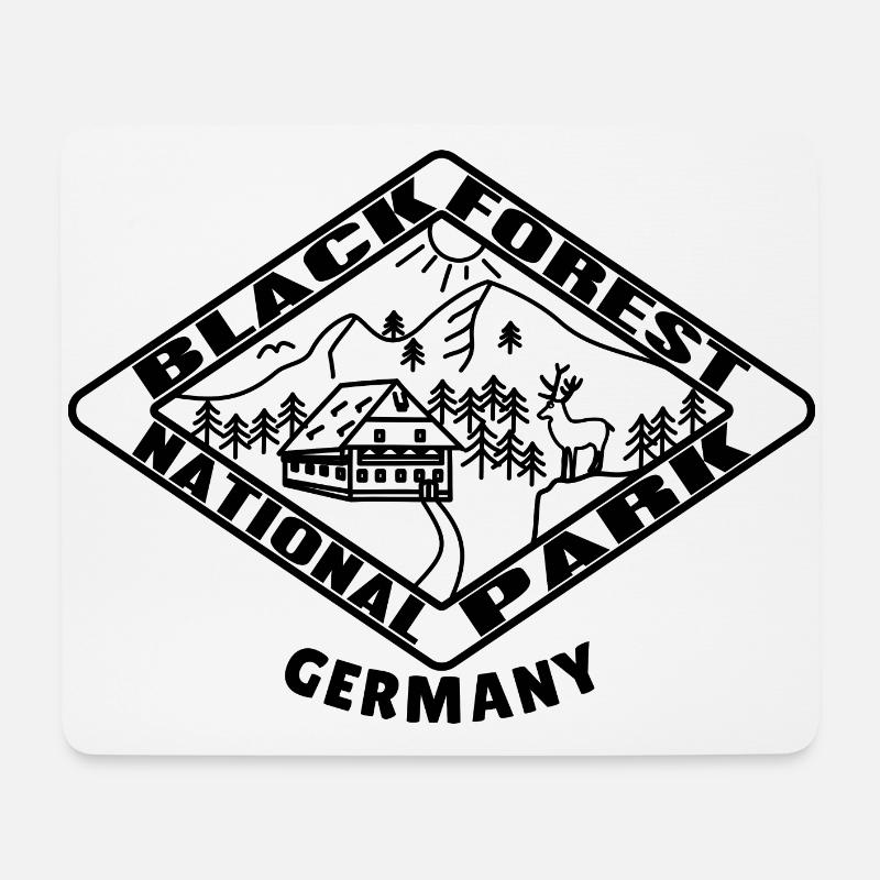 Schwarzwald National Park Wanderer Schwarzwälder - Mousepad (Querformat) - Weiß