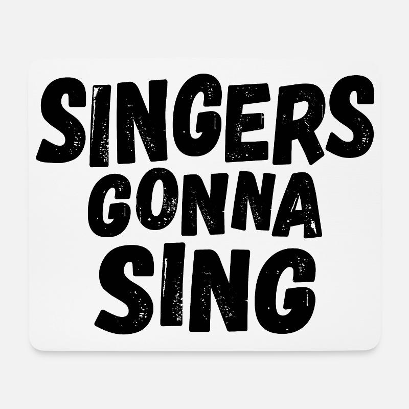 Singers gonna sing - Mousepad (Querformat) - Weiß