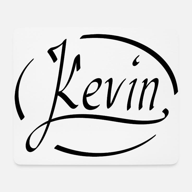Kevin - Mousepad (Querformat) - Weiß