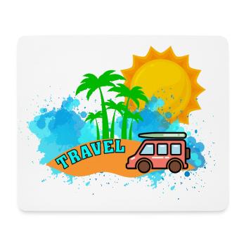 Travel - Mouse Pad (horizontal) - white - Front