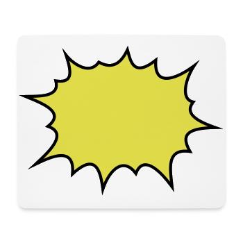 boom - Mouse Pad (horizontal) - white - Front