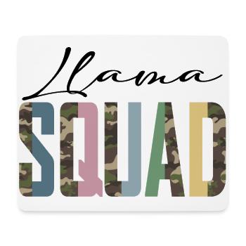 Llama Squad Lama Team - Mouse Pad (horizontal) - white - Front