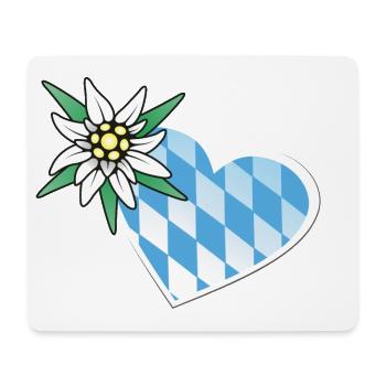 Amour de la Bavière - Tapis de souris (format paysage) - blanc - Devant