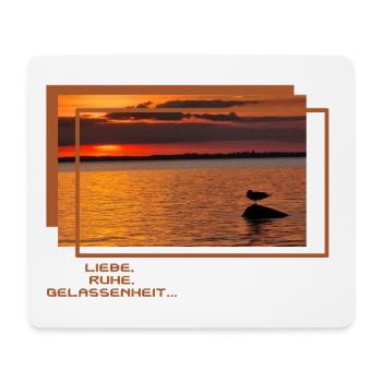 Foto INSEL POEL Sonnenuntergang - Mousepad (Querformat) - Weiß - Vorne