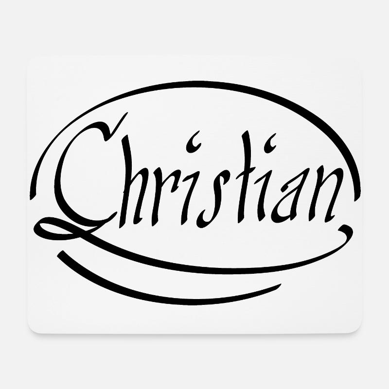 Christlich - Mousepad (Querformat) - Weiß