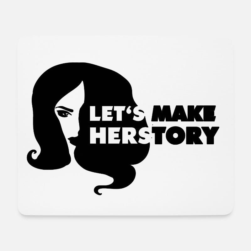 Let's make history herstory ru paul drag race - Mousepad (Querformat) - Weiß