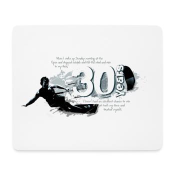 Kitesurfer - 30th birthday - Mouse Pad (horizontal) - white - Front