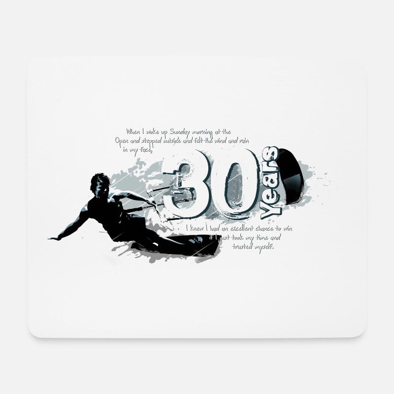 Kitesurfer - 30. Geburtstag - Mousepad (Querformat) - Weiß
