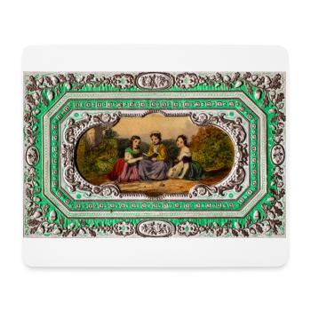 Victorien Vintage Oeuvres d’art - Tapis de souris (format paysage) - blanc - Devant