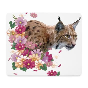 Lynx - Tapis de souris (format paysage) - blanc - Devant