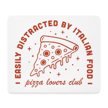 Pizza Italian food vintage 80s aesthetic - Mouse Pad (horizontal) - white - Front
