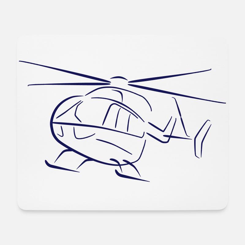 ec145 1 - Mouse Pad (horizontal) - white