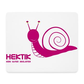 Hektik kein guter Begleiter - Mousepad (Querformat) - Weiß - Vorne