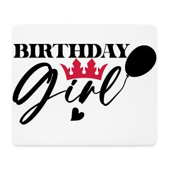 Birthday Queen 13 Happy Birthday - Mouse Pad (horizontal) - white - Front