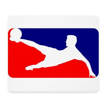 Fussball Soccer - Mousepad (Querformat) - Weiß - Vorne