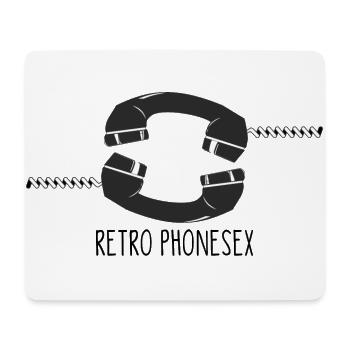 Retro Phone Sex - Mouse Pad (horizontal) - white - Front