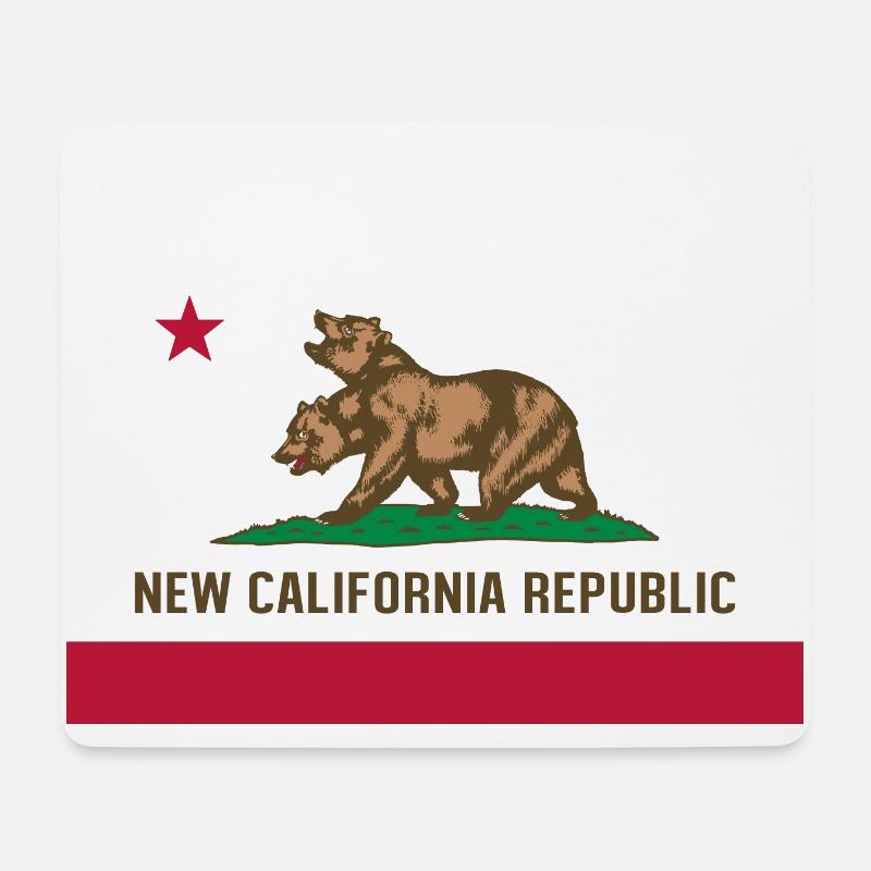 NCR FLAGGE - Mousepad (Querformat) - Weiß