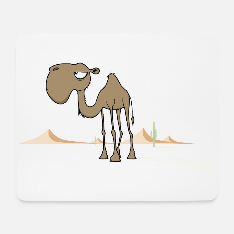 Kamel - Mousepad (Querformat) - Weiß