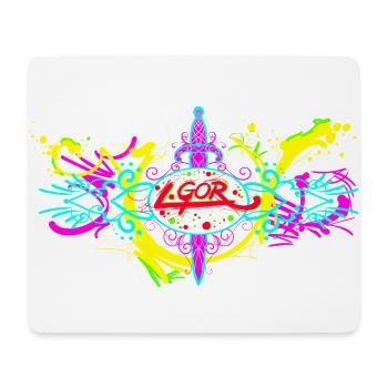 L.Gor Dolch Farbklecks - Mousepad (Querformat) - Weiß - Vorne