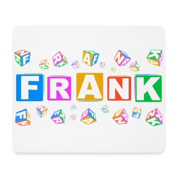 FRANK colourful cubes - Mousepad (Querformat) - Weiß - Vorne