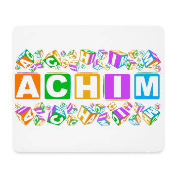 ACHIM colourful cubes - Mousepad (Querformat) - Weiß - Vorne