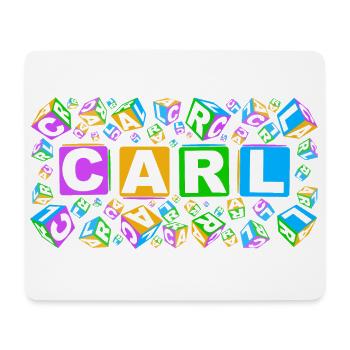 CARL colourful cubes - Mousepad (Querformat) - Weiß - Vorne