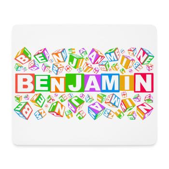 BENJAMIN colourful cubes - Mousepad (Querformat) - Weiß - Vorne