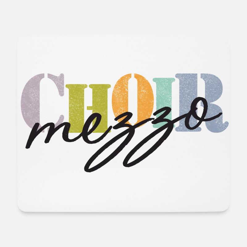 Choir - Mezzo-soprano - Mouse Pad (horizontal) - white