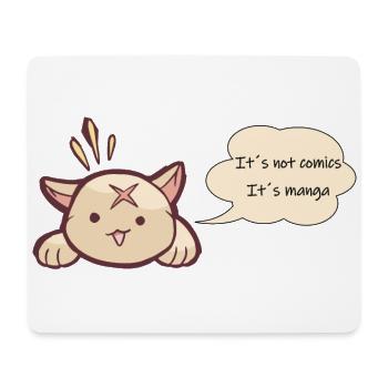 These are not comics, they are manga - Mouse Pad (horizontal) - white - Front