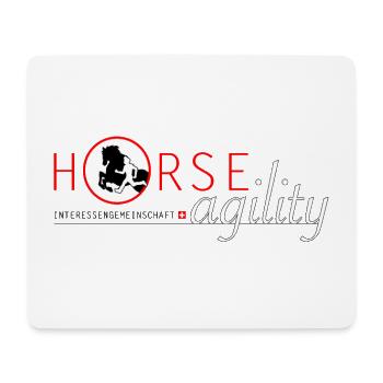 Interest Group Horse Agility - Mouse Pad (horizontal) - white - Front