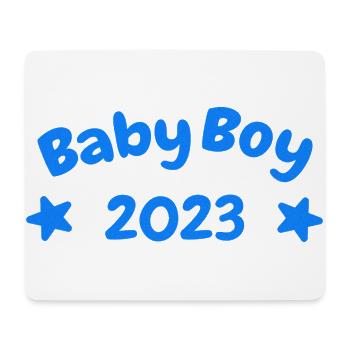 Baby Boy 2023 Design - Tapis de souris (format paysage) - blanc - Devant