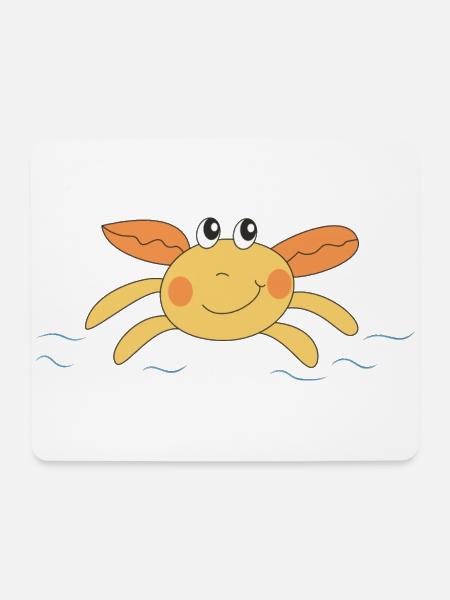 Krebs - Mousepad (Querformat) - Weiß