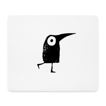 funny birds walking - Mousepad (Querformat) - Weiß - Vorne