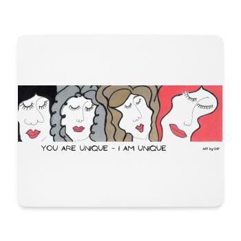 UNIQUE Artwork by CHP - Mousepad (Querformat) - Weiß - Vorne