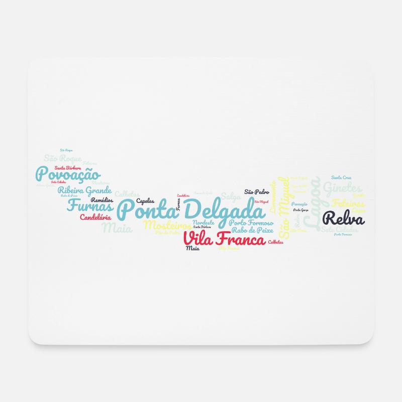 Ponta Delgada São Miguel Azoren - Mousepad (Querformat) - Weiß