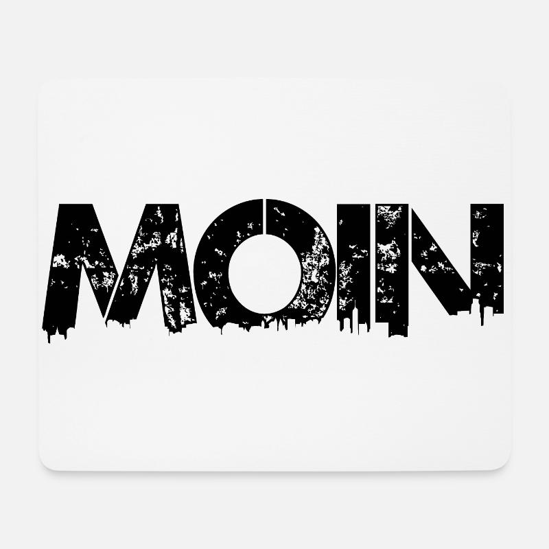 MOIN - Mousepad (Querformat) - Weiß