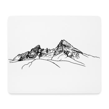 watzmann, Berchtesgaden, Alpes bavaroises, montagne - Tapis de souris (format paysage) - blanc - Devant