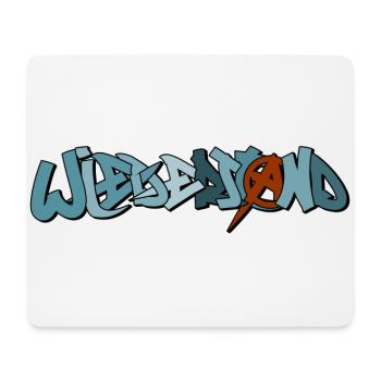 Punker Wiederstand Anarchy Anarchist - Mousepad (Querformat) - Weiß - Vorne