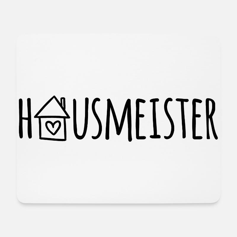 Hausmeister - Mousepad (Querformat) - Weiß
