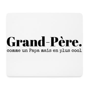 Grand-père comme un papa en plus cool humour papy - Tapis de souris (format paysage) - blanc - Devant