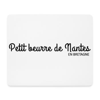 Bretagne - Petit beurre de Nantes - Tapis de souris (format paysage) - blanc - Devant