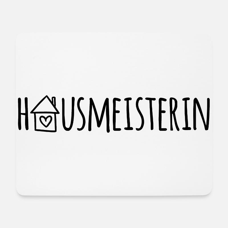 Hausmeisterin - Mousepad (Querformat) - Weiß