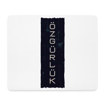 Liberté Özgürlük - Tapis de souris (format paysage) - blanc - Devant