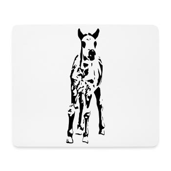 Horses T-shirt Gift Rider - Mouse Pad (horizontal) - white - Front