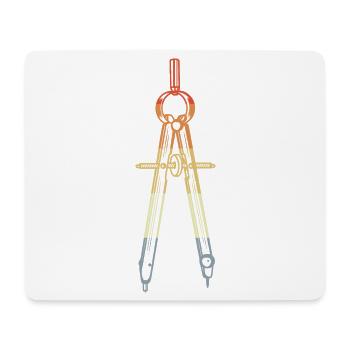 Vintage Compasses - Mouse Pad (horizontal) - white - Front
