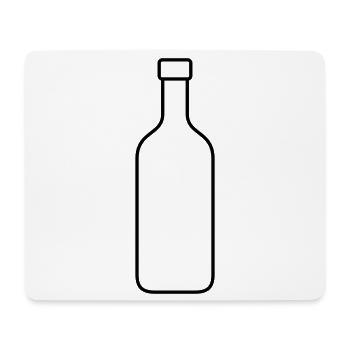 Bouteille - Tapis de souris (format paysage) - blanc - Devant