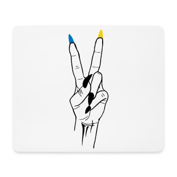 Victory Ukraine Peace - Mouse Pad (horizontal) - white - Front