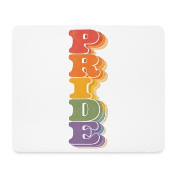 Pride Vertikal Regenbogen CSD Retro Spruch Retro 7 - Mousepad (Querformat) - Weiß - Vorne