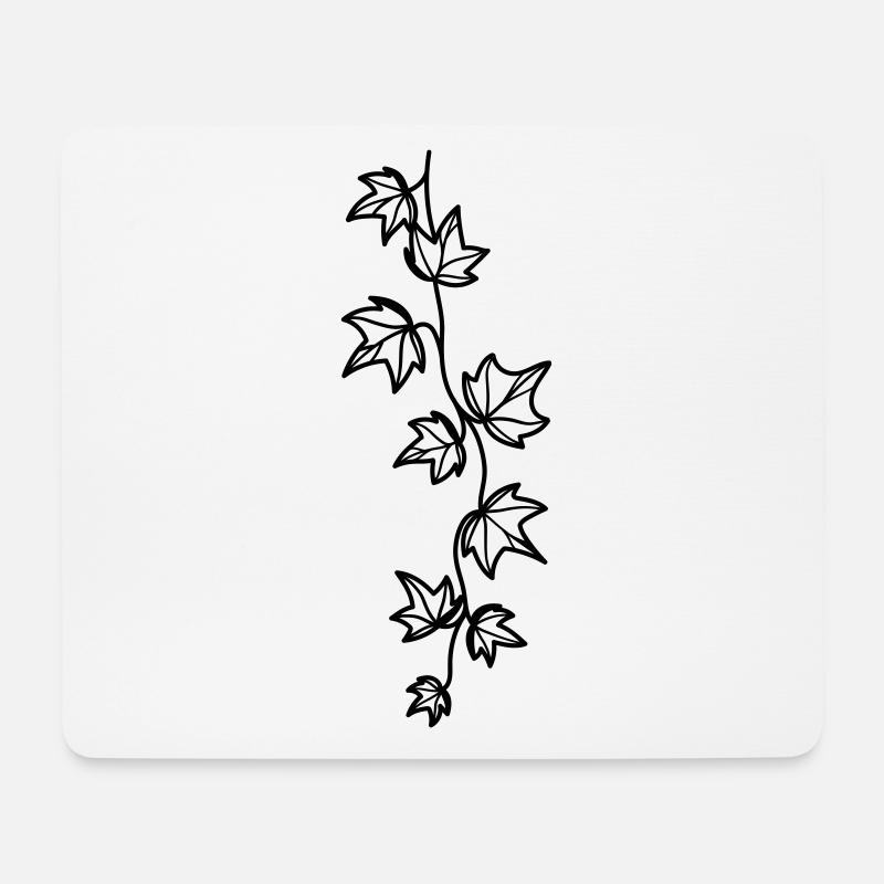 grüner efeu - Mousepad (Querformat) - Weiß