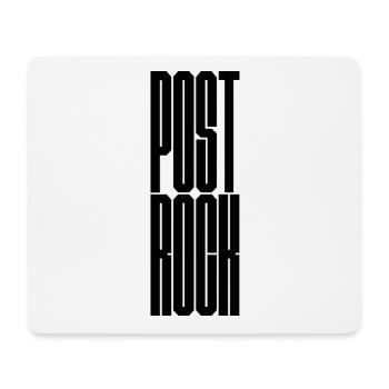 Post Rock bold typography logo - Mouse Pad (horizontal) - white - Front
